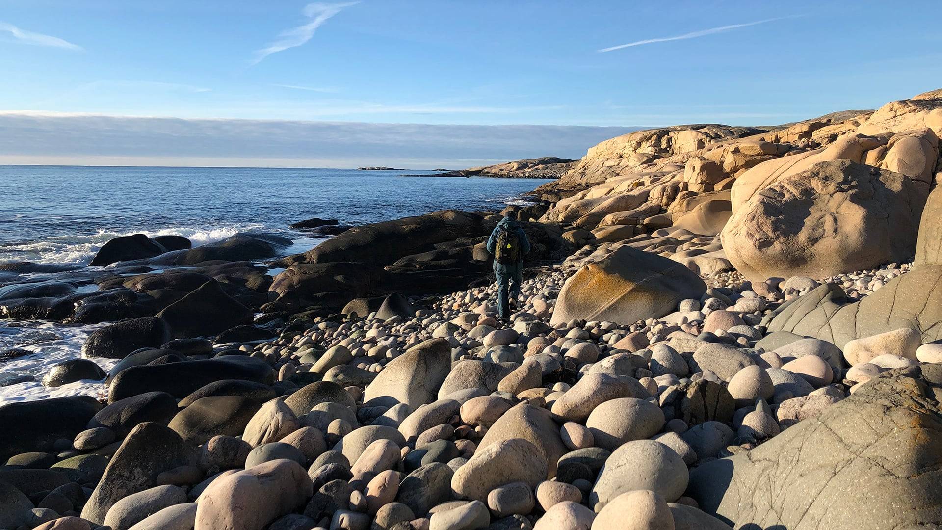 Granithällar och klappersten på Kockholmen, Rossö