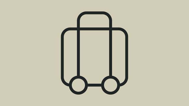 Ikon som visar en rullväska.