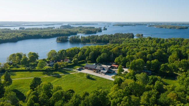 Vybild över Lake Åsnen Resort