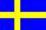Miniatyr av svenska flaggan. 