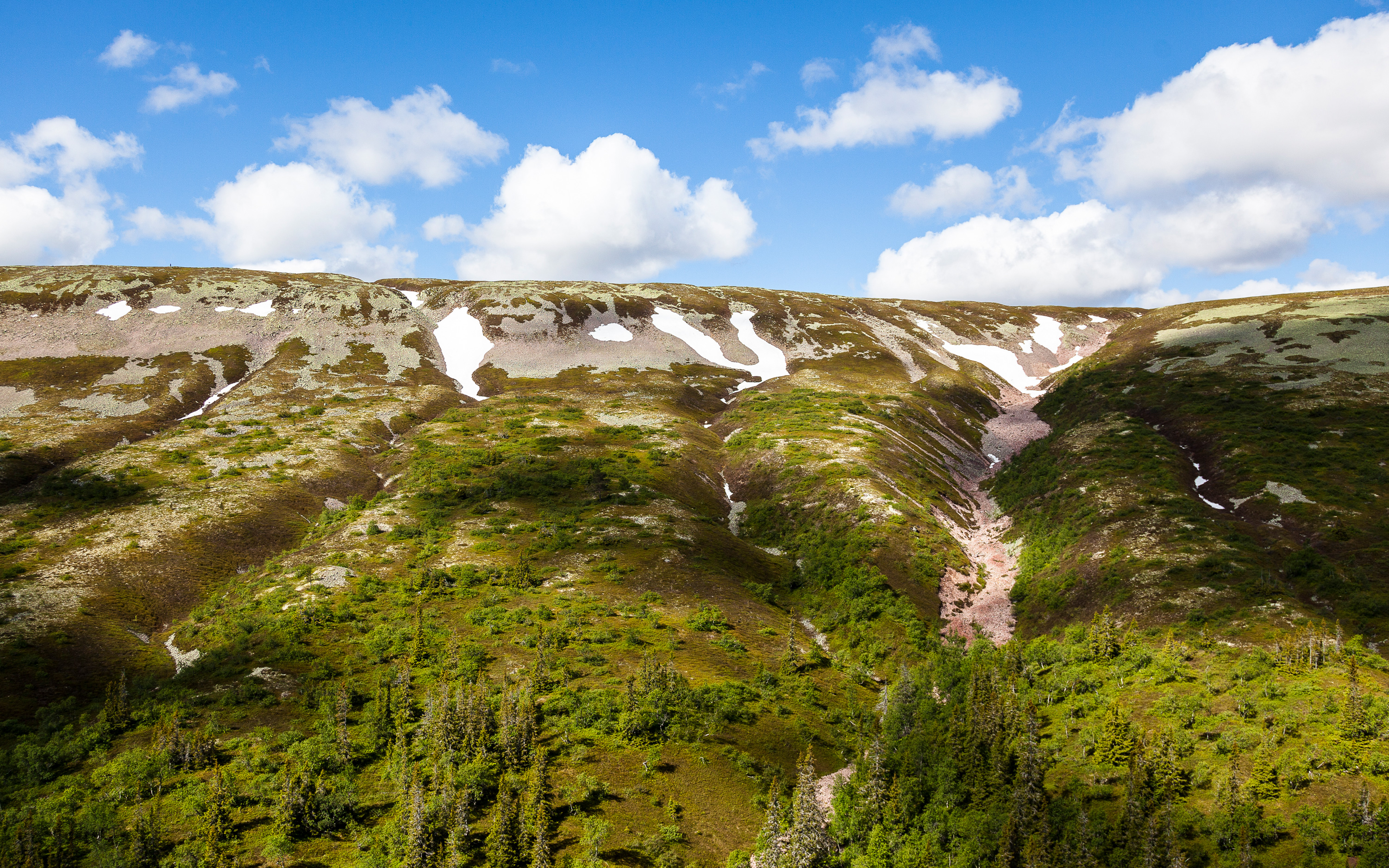 Fjällandskap, flygbild