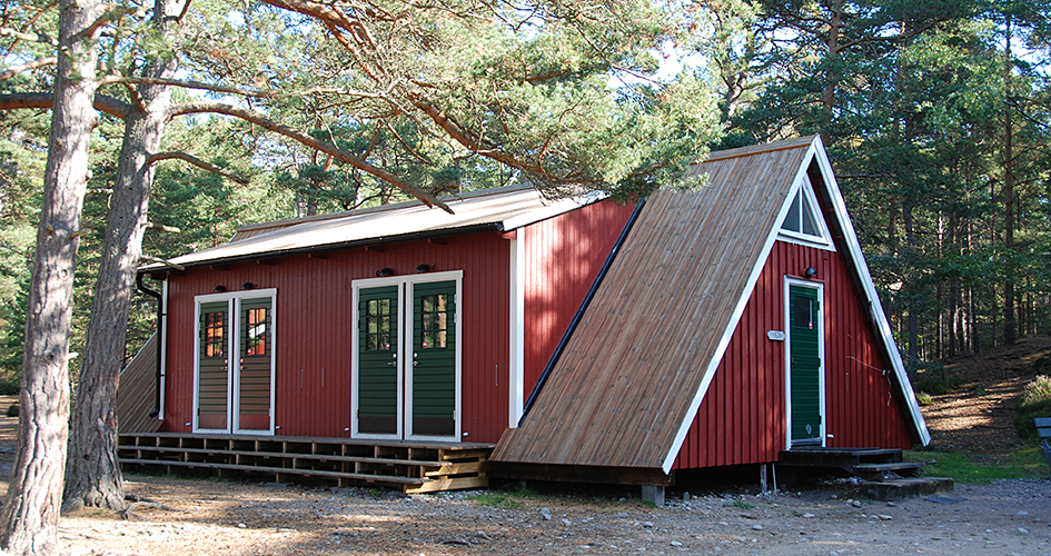 Hyddan vid lägerplatsen på Gotska Sandöns nationalpark.