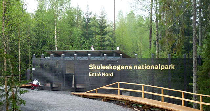 Entré Skuleskogen nationalpark.