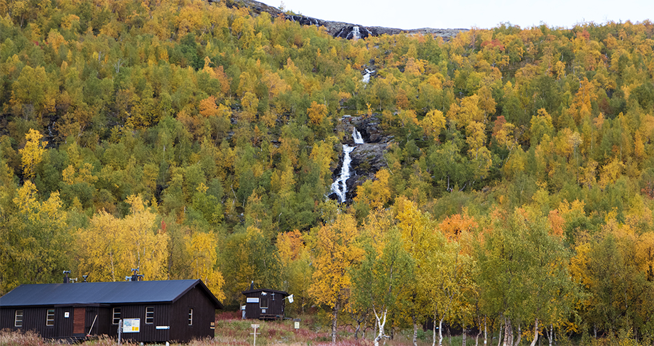 Svenska turistföreningens stugor, Teusastugorna, i Dievvsajávri. 