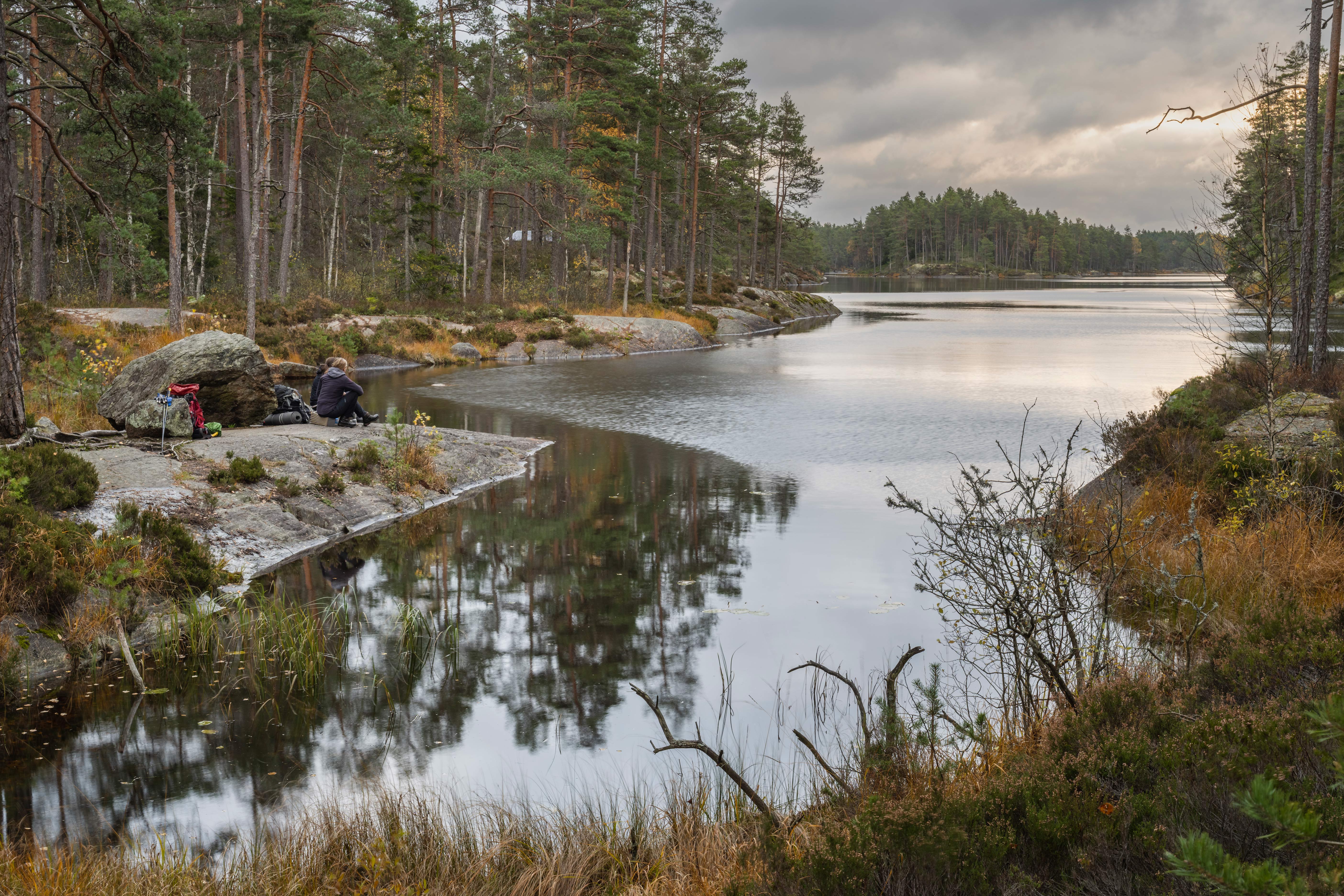 Vilopaus vid sjön