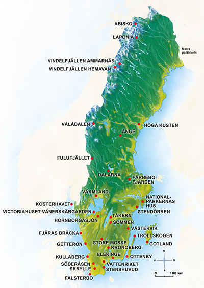 Nationalparker I Sverige Karta | Karta 2020