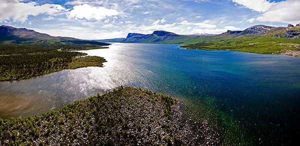 Padjelanta / Badjelánnda Nationalpark befindet sich in der Weltkulturerbe Laponia enthalten