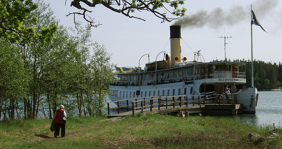 Steamboat mooring at Ängsö.